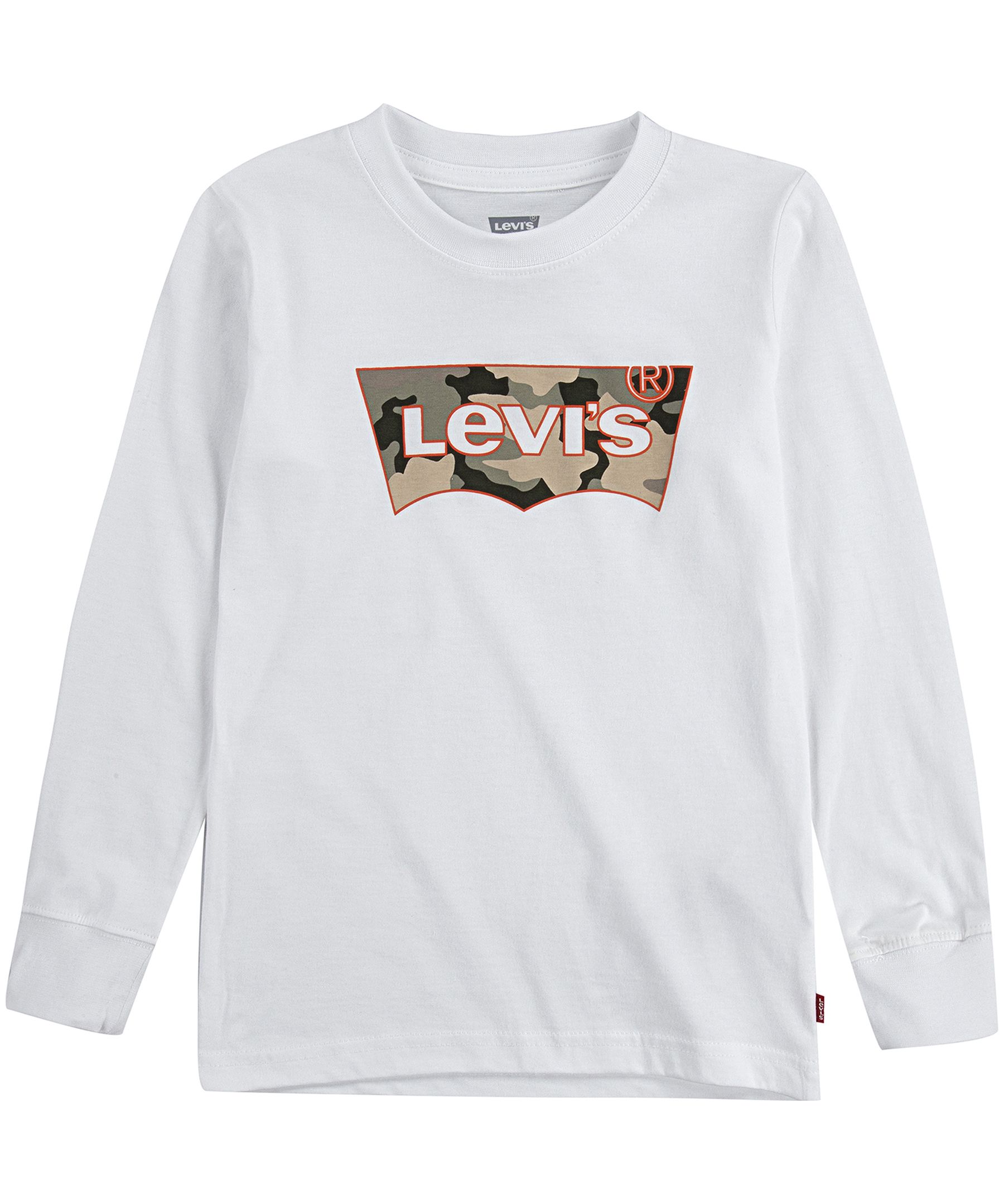 Levi's Boys' 7-16 Years Batwing Crewneck Long Sleeve T Shirt