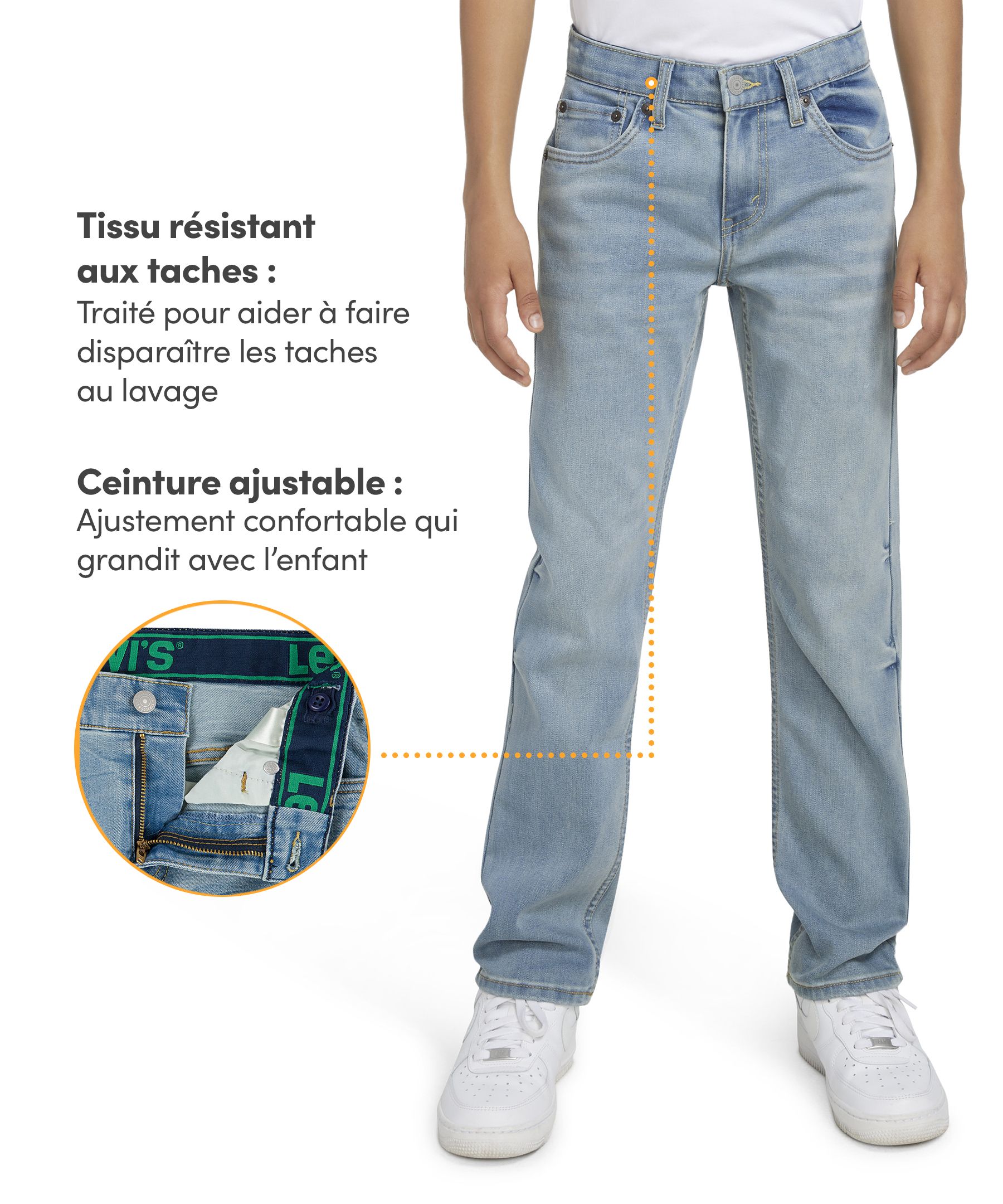 Jean unisexe&nbsp;511 à coupe étroite pour jeunes, Performance, Levi's