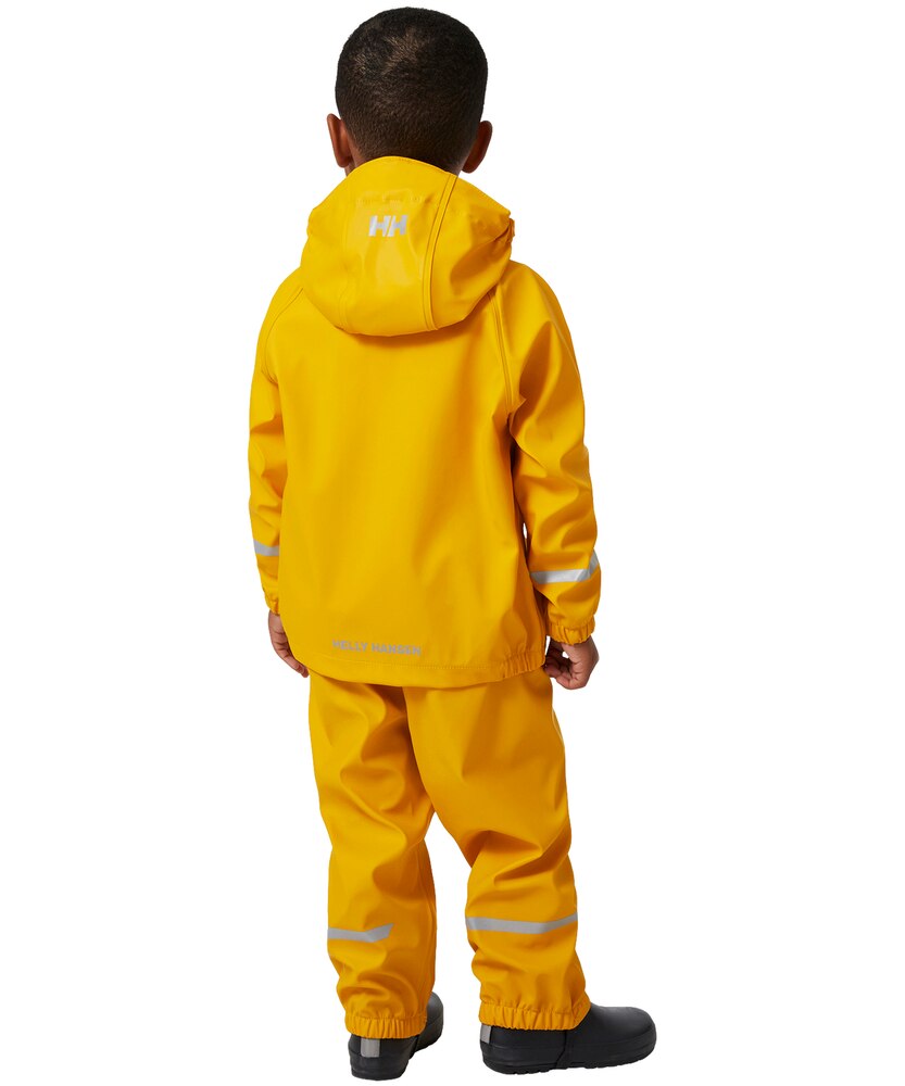 Helly Hansen Youth Unisex Bergen 2.0 Waterproof Rain Jacket and Overalls Set Marks