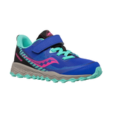 Saucony Kids' Unisex Pre- School Peregrine 11 Shield Velcro Sneakers Front_Three_Fourths_Angled_Right