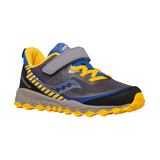 Saucony Kids' Unisex Pre- School Peregrine 11 Shield Velcro Sneakers Front_Three_Fourths_Angled_Right