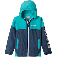 Veste coupe-vent résistante à l'eau avec protection Omni-Shade pour jeunes garçons, Columbia, Flash Challenger Front_Flat