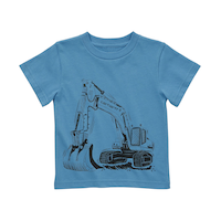 Toddler Boys' Crewneck Construction T Shirt Front_Flat