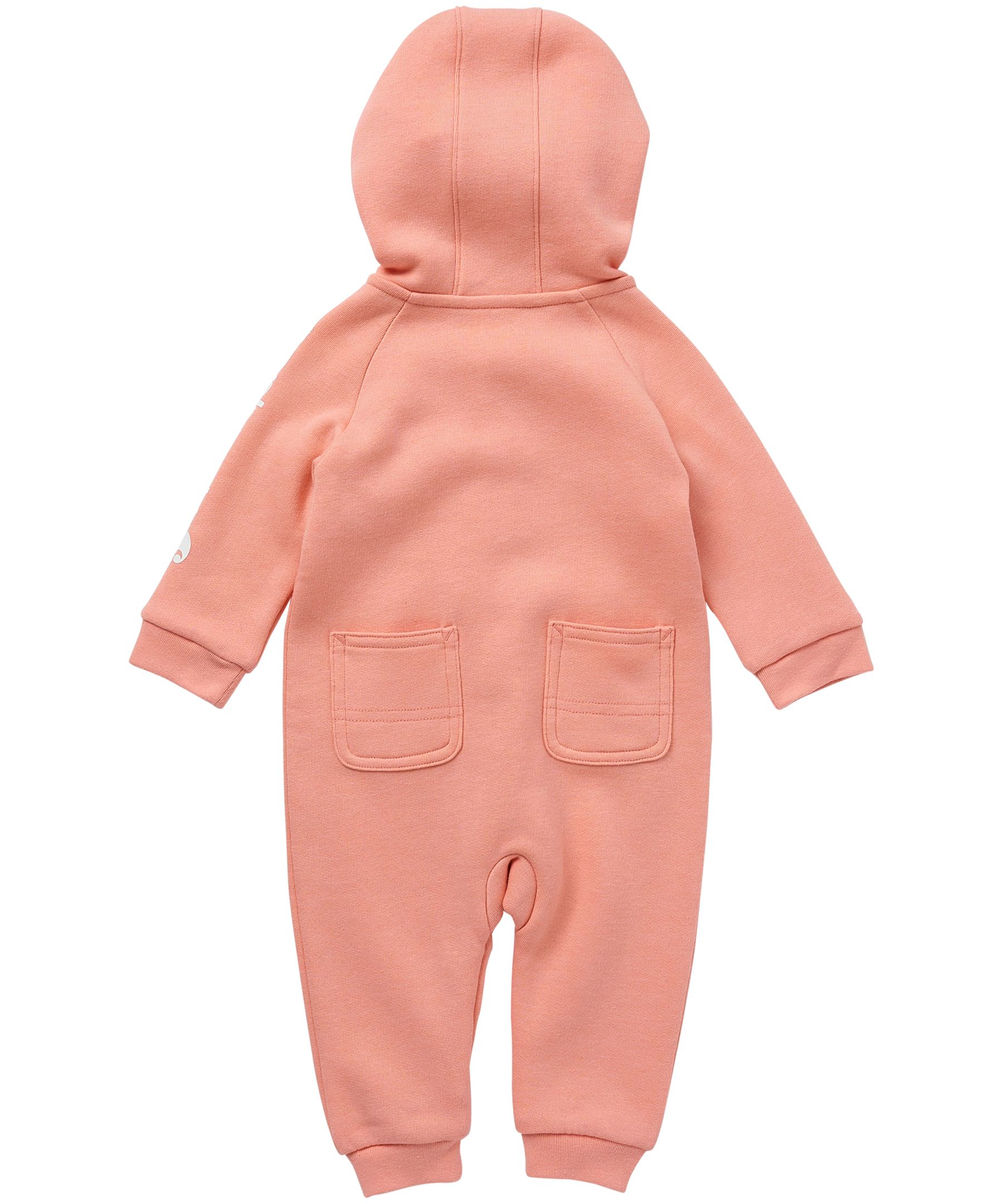 Baby Girls' Zip Front Hooded Coveralls