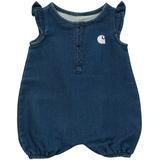 Barboteuse Henley en tricot de denim pour bébés filles, Carhartt Front_Flat