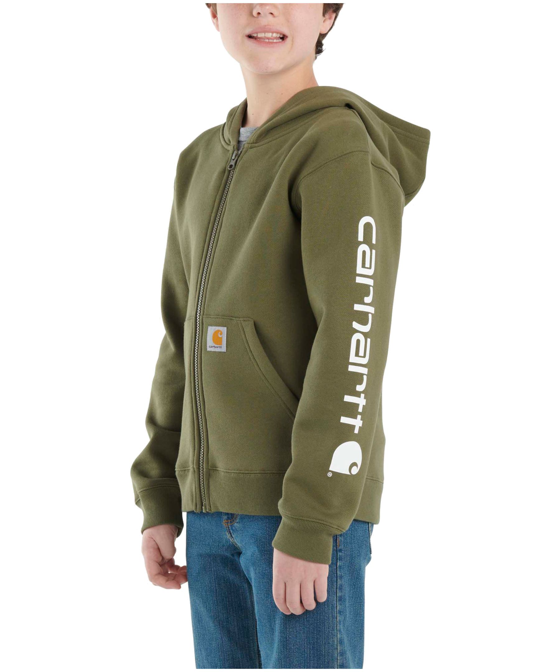 Youth Full Zip Logo Hoodie Sweatshirt