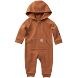 Baby Boys' Zip Front Hooded Coveralls Front_Flat
