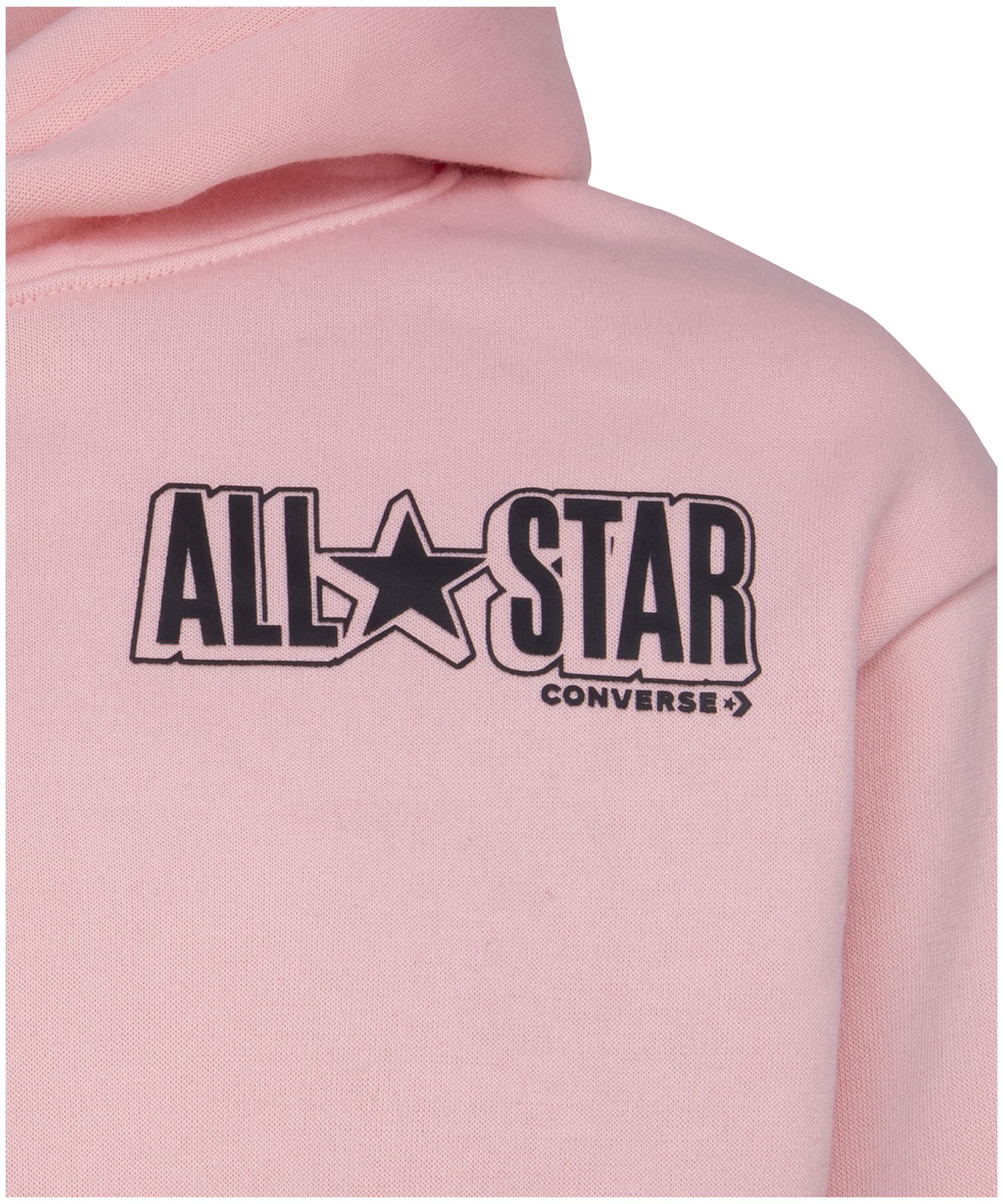 Converse Kids Unisex All Star Pullover Cropped Hoodie Marks