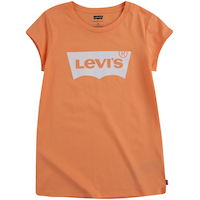 T-shirt à manches courtes avec graphique d'ailes de chauve-souris pour filles, Levi's Front_Flat