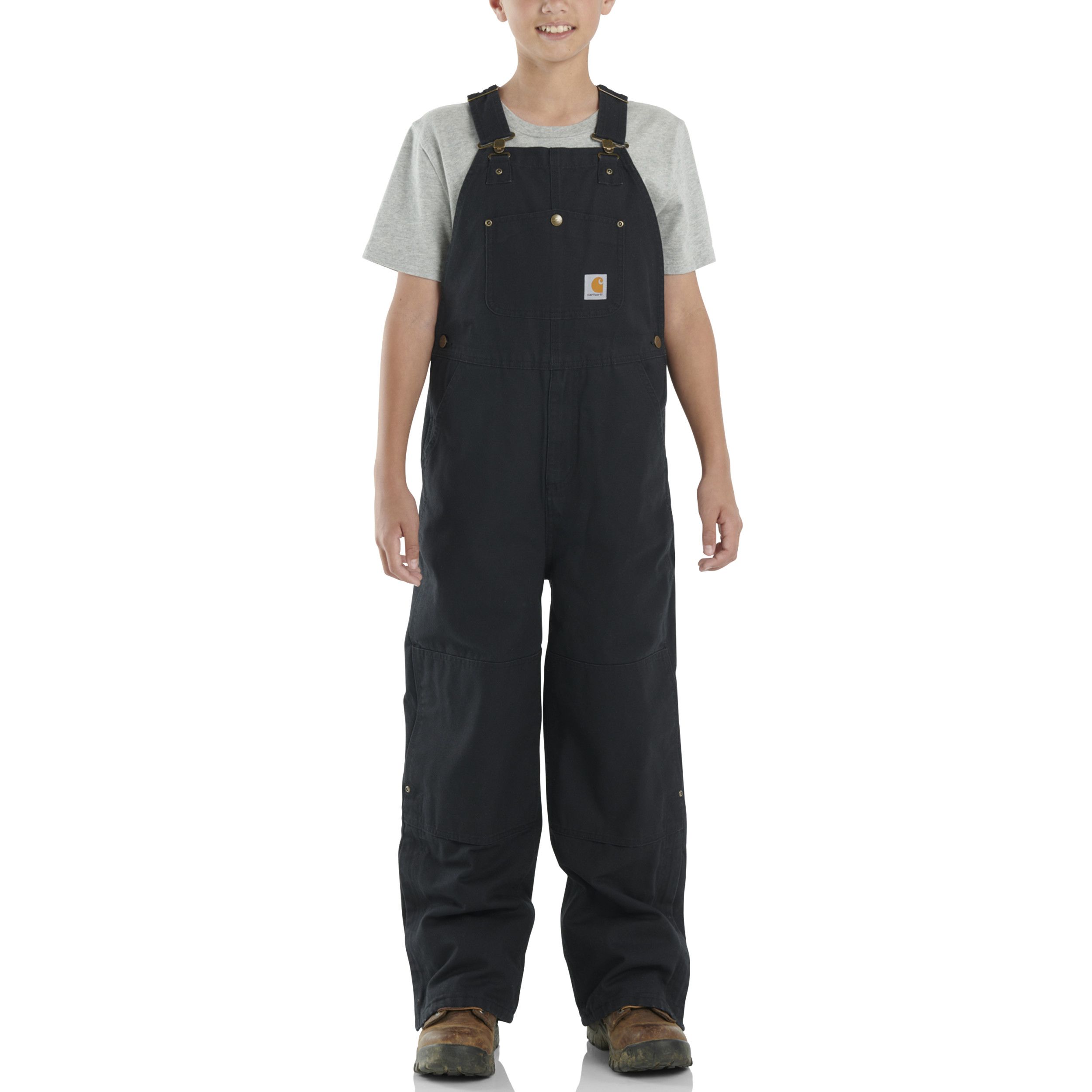 Carhartt Kids' Unisex Loose Fit Canvas Insulated Bib