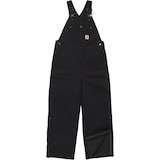 Carhartt Kids' Unisex Loose Fit Canvas Insulated Bib Front_Flat