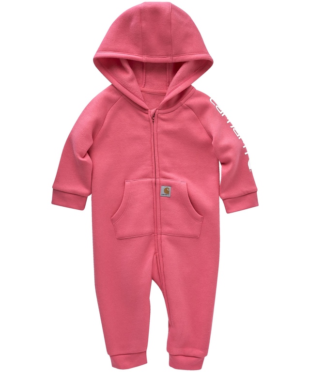 Combinaison Carhartt en molleton à fermeture à glissière sur le devant et à manches longues pour bébés filles