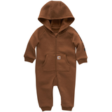 Combinaison Carhartt en molleton à fermeture à glissière sur le devant et à manches longues pour bébés garçons Front_Flat