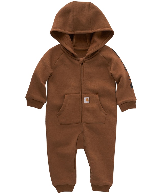 Combinaison Carhartt en molleton à fermeture à glissière sur le devant et à manches longues pour bébés garçons