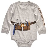 Maillot Carhartt à manches longues et à graphique de ceinture porte-outils pour bébés garçons Front_Flat