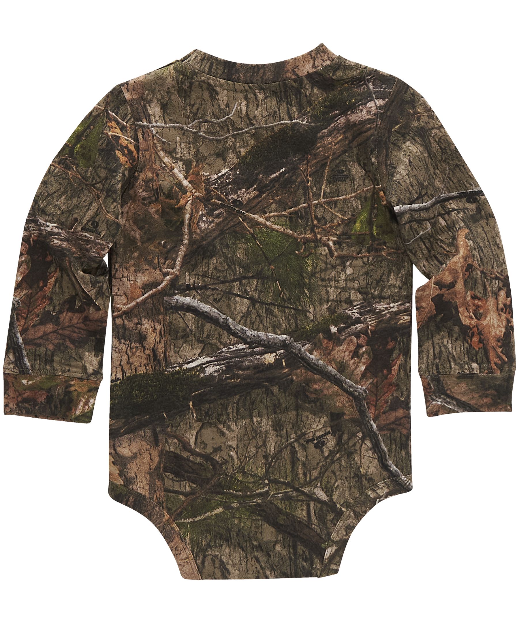 Carhartt Baby Boys' Long Sleeve Camo Pocket Graphic Bodysuit