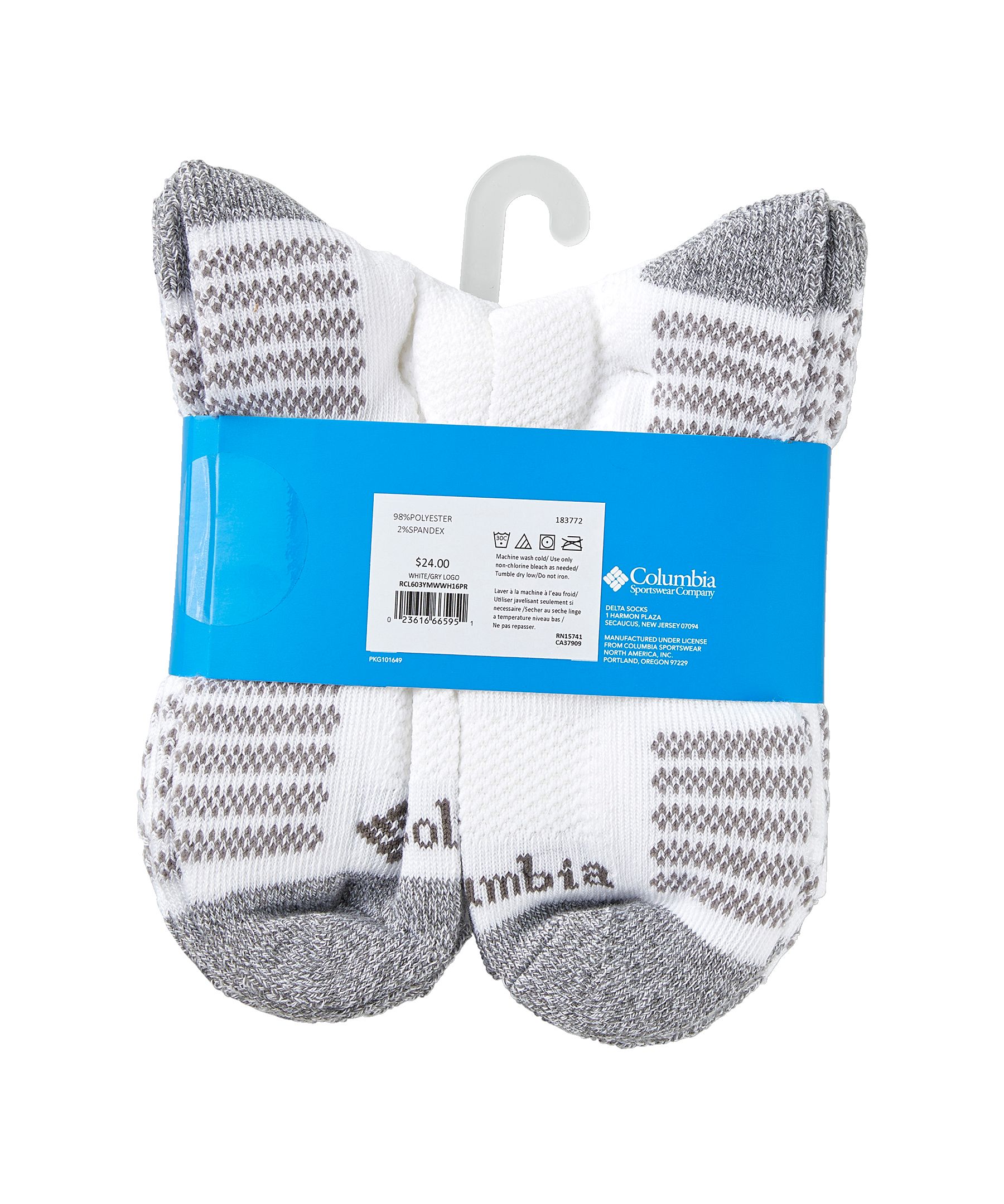 Columbia Kids' Unisex 6 Pack Cropped Crew Socks