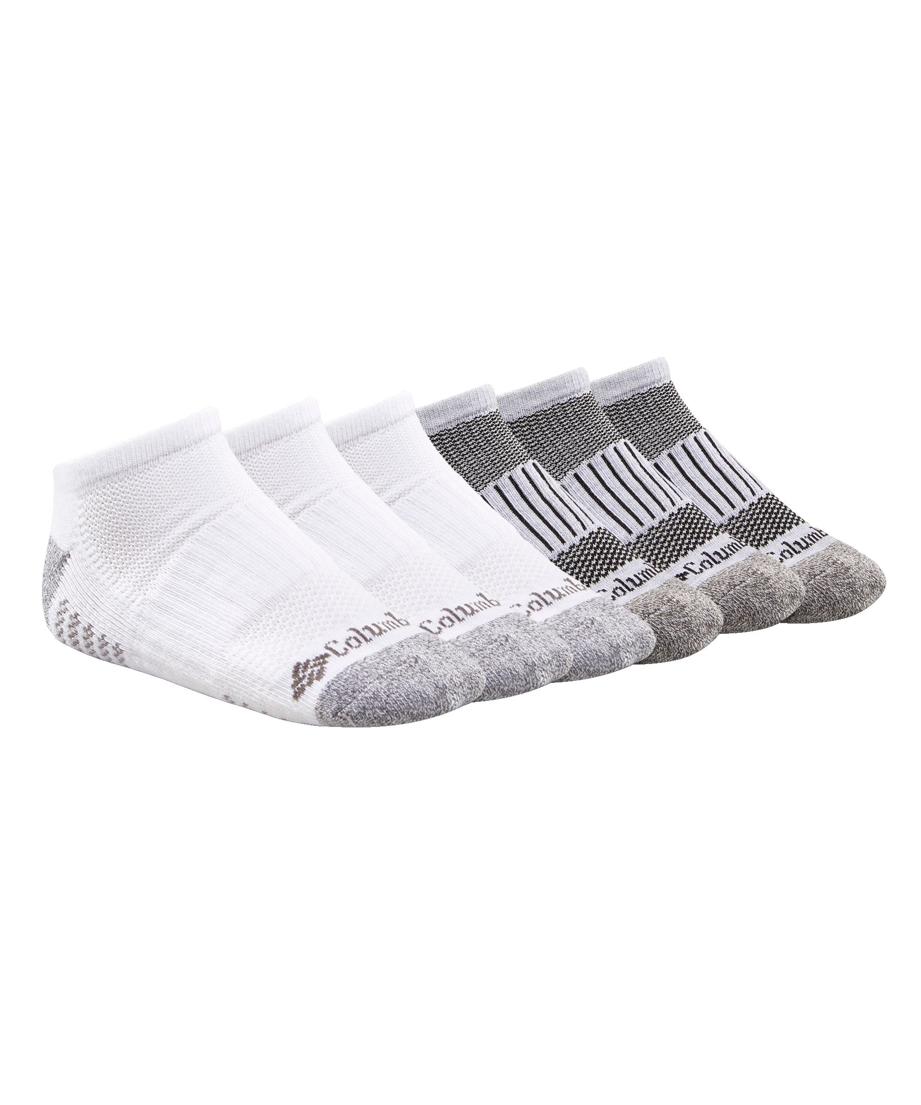 Columbia Kids' 6 Pack Athletic No Show Socks