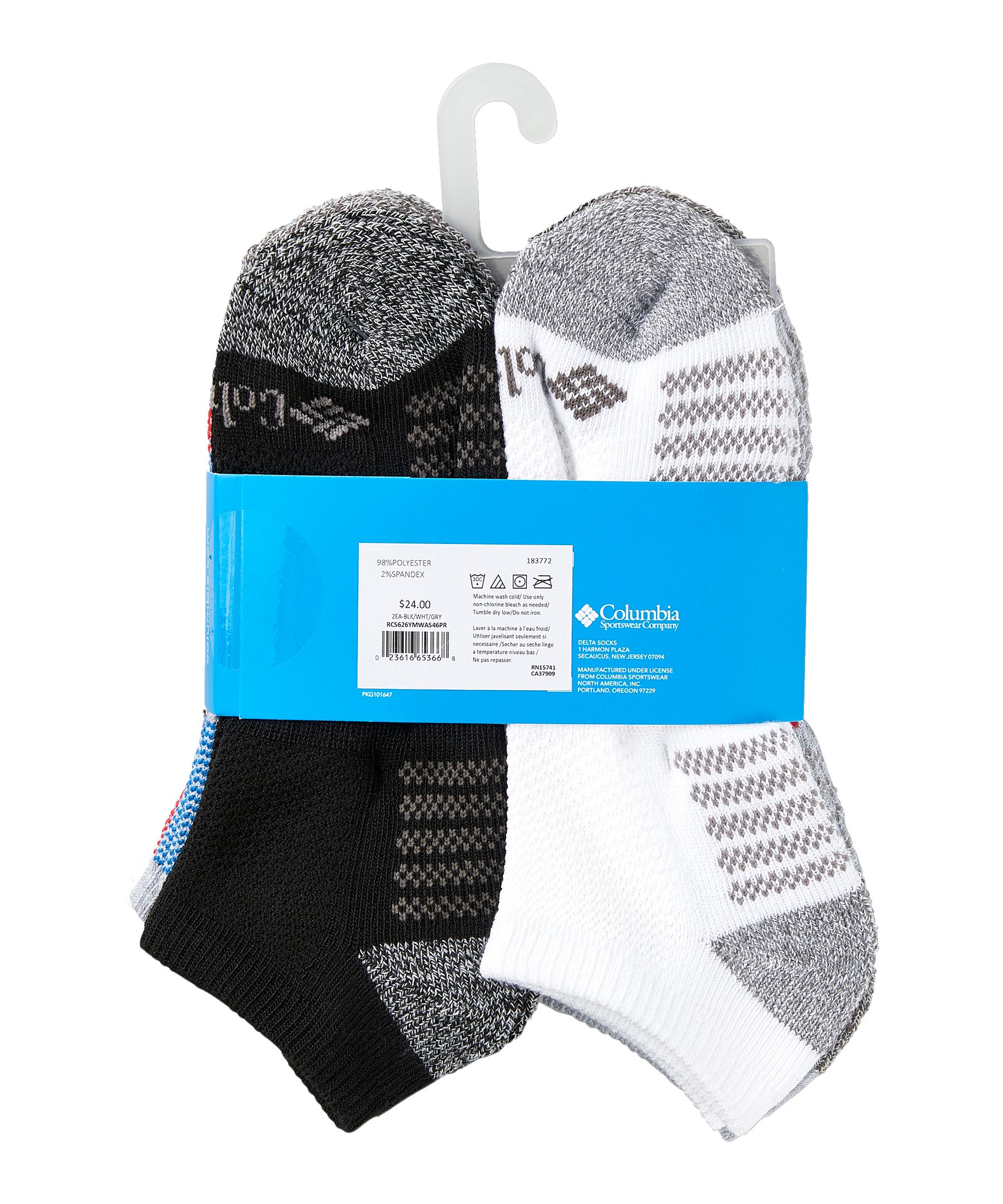 Columbia Kids' 6 Pack Athletic No Show Socks