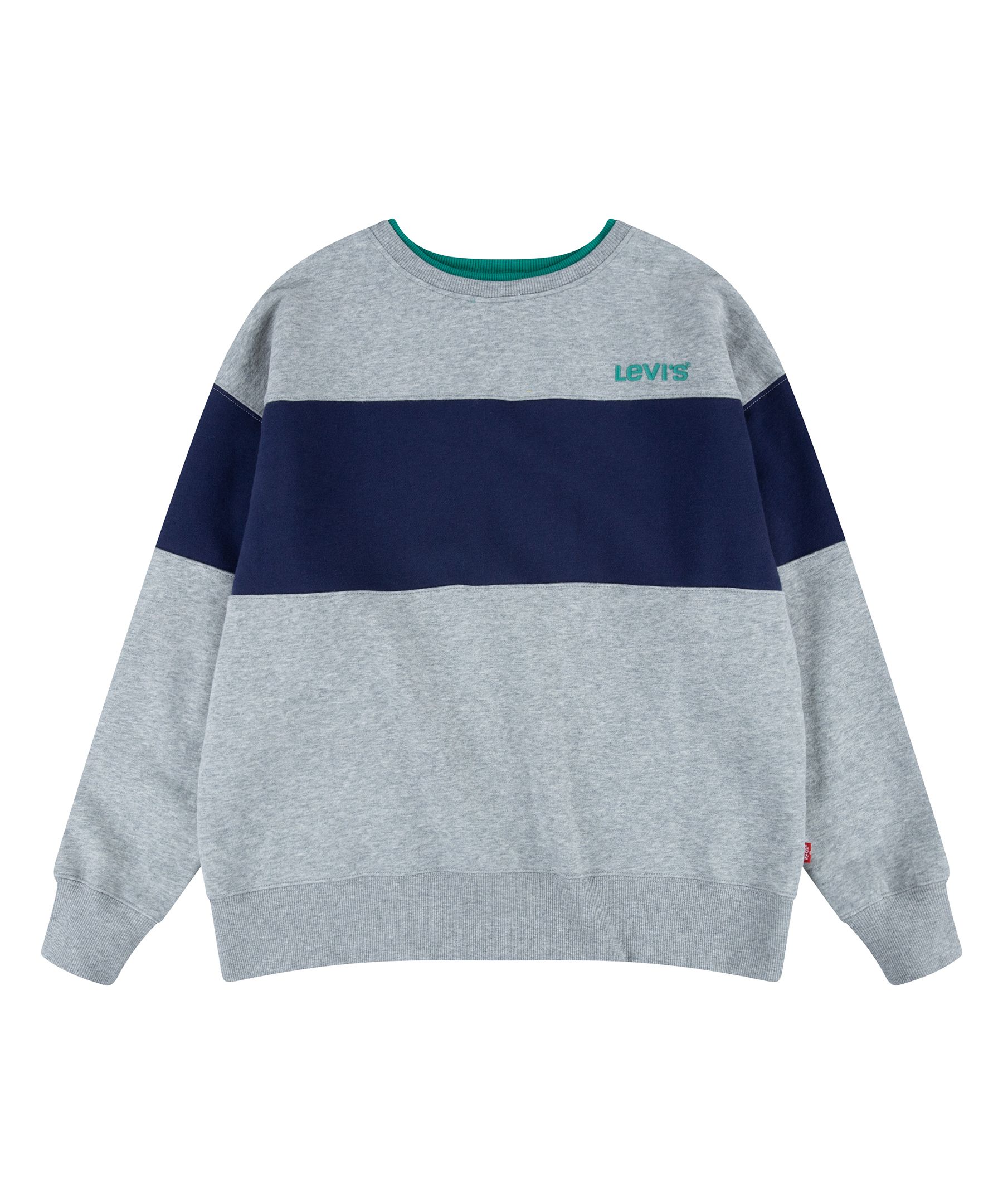 Chandail en molleton à col ras du cou avec blocs de couleur unisexe pour jeunes, Levi's