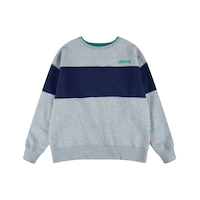 Chandail en molleton à col ras du cou avec blocs de couleur unisexe pour jeunes, Levi's Front_Flat