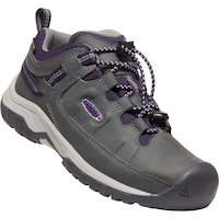 KEEN Girls' Grade/Pre-School Targhee Low Waterproof Hiking Shoes Front_Three_Fourths_Angled_Right