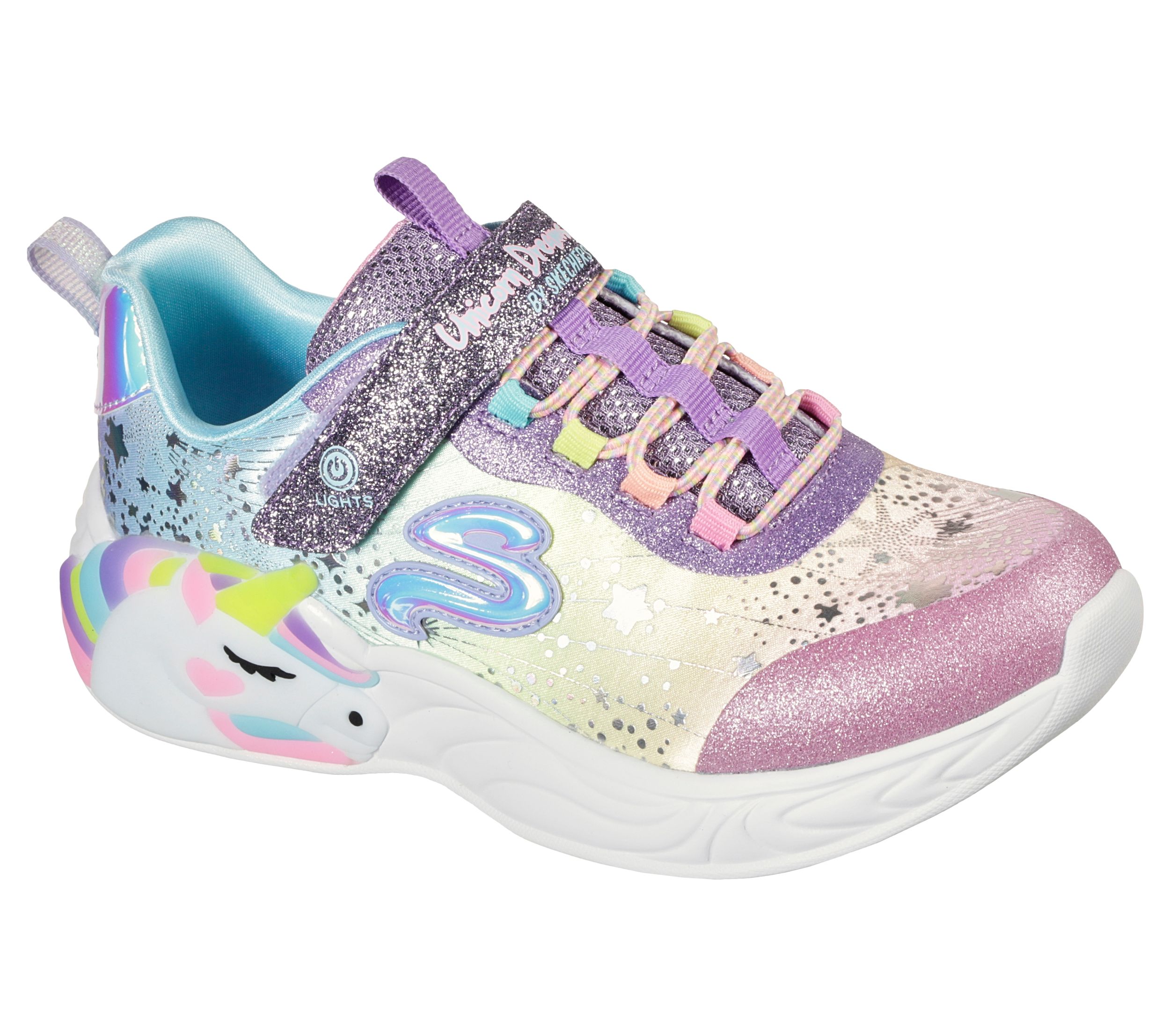 Chaussures de sport lumineuses unisexes S LightsMD pour enfants Skechers