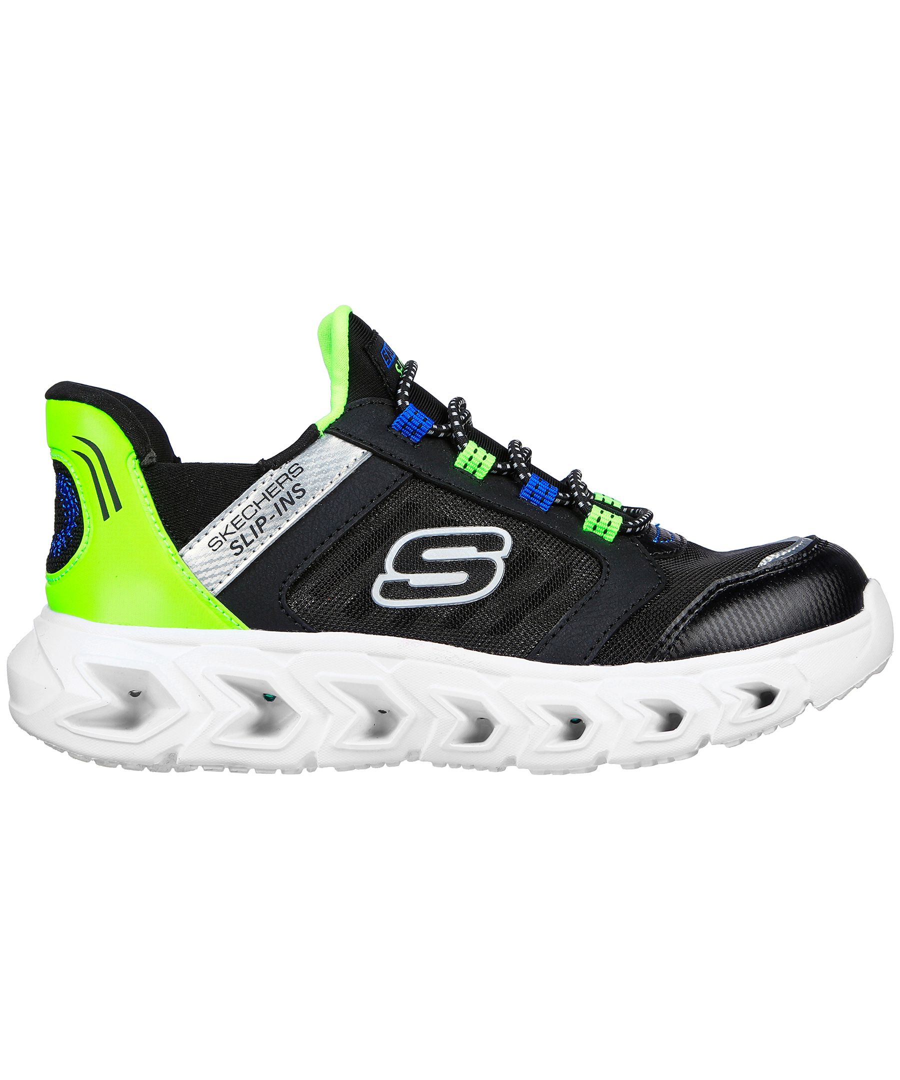 Chaussures de sport à lacets extensibles unisexes mains libres Slip-insMC pour enfants, Skechers
