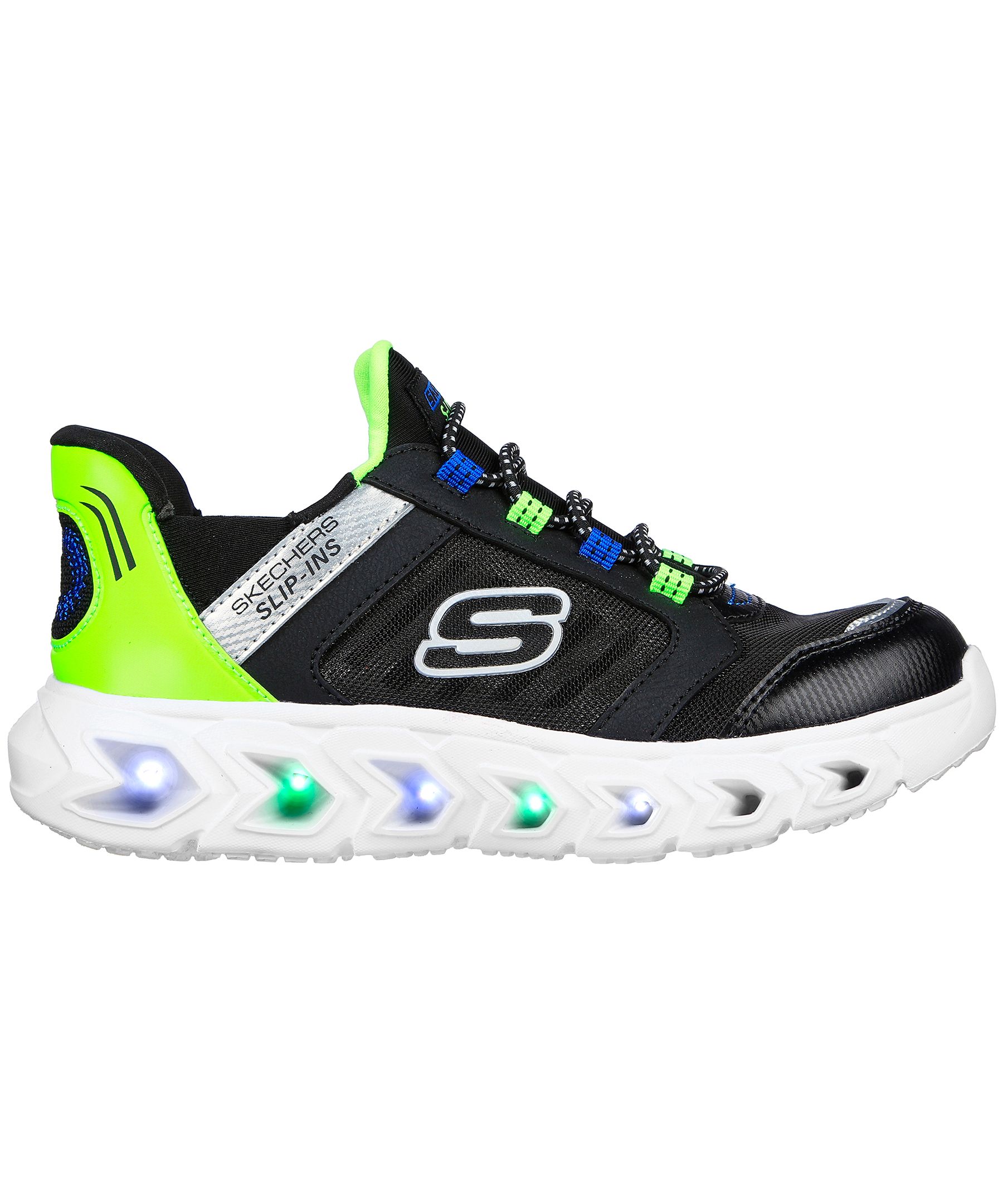 Chaussures de sport à lacets extensibles unisexes mains libres Slip-insMC pour enfants, Skechers