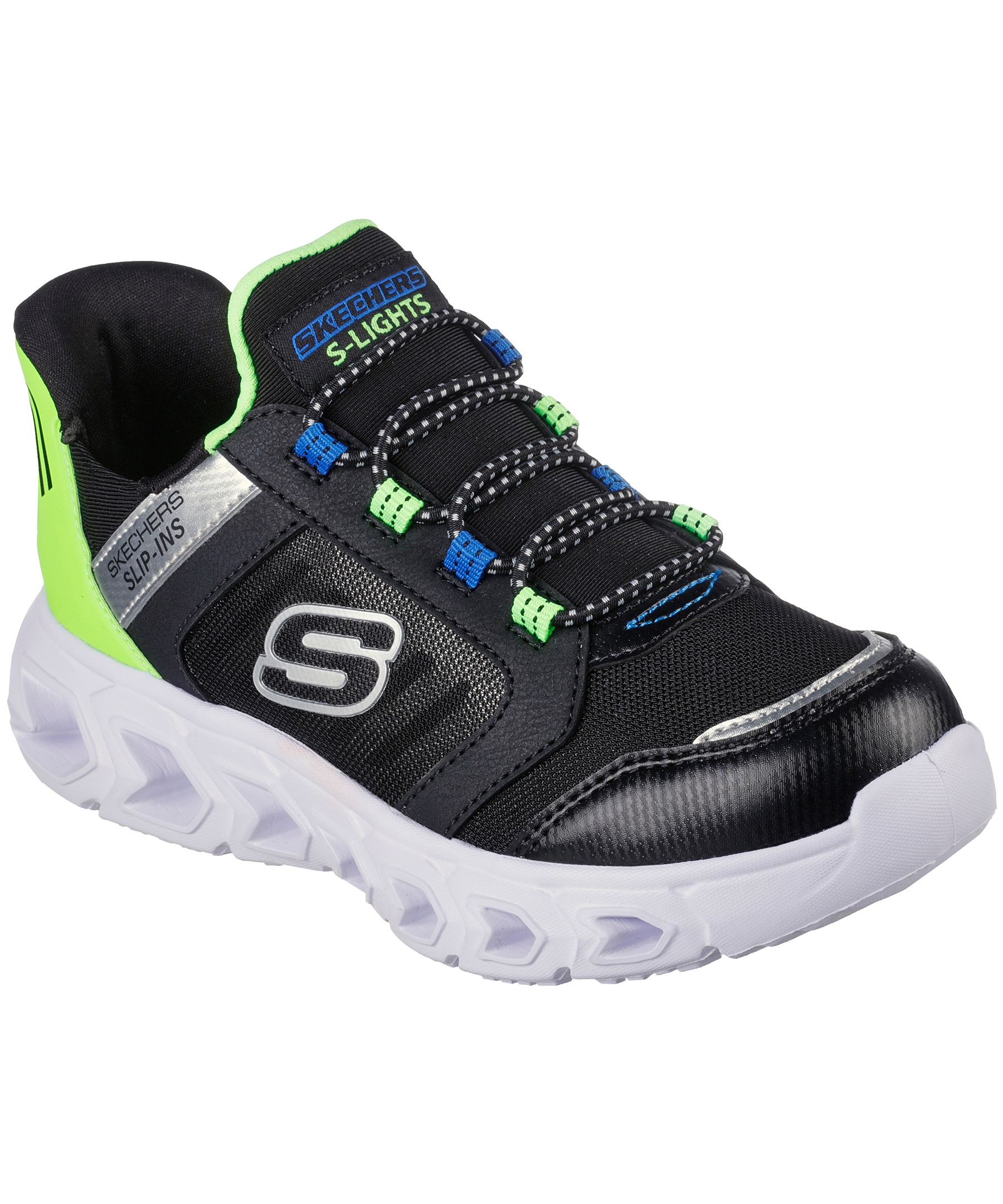 Chaussures de sport à lacets extensibles unisexes mains libres Slip-insMC pour enfants, Skechers