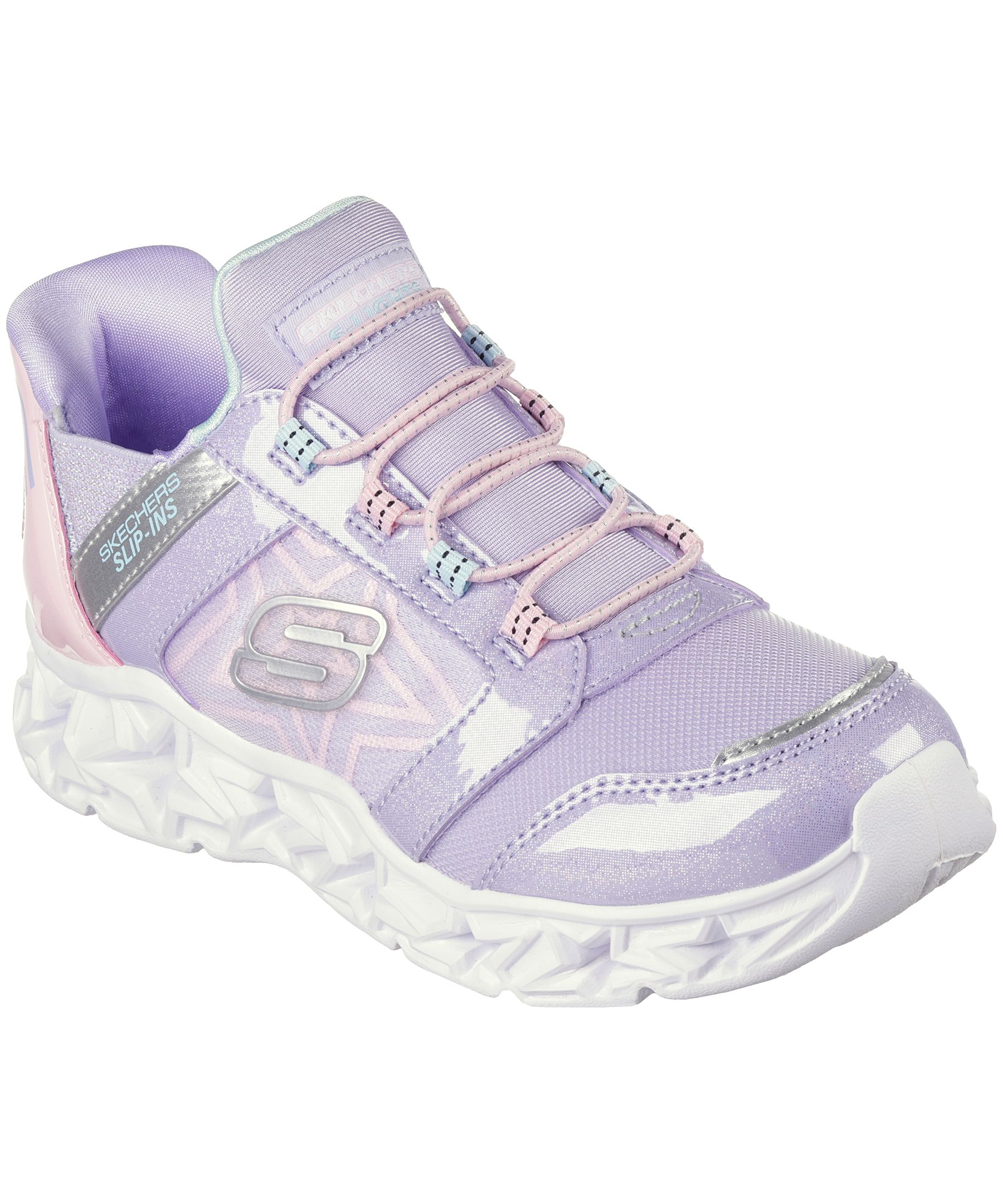 Chaussures de sport à lacets extensibles unisexes mains libres Slip-insMC pour enfants, Skechers