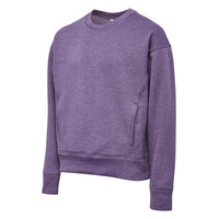 Chandail unisexe en molleton velours contrecollé à col ras du cou pour enfants, FarWest Front_Angled_Left