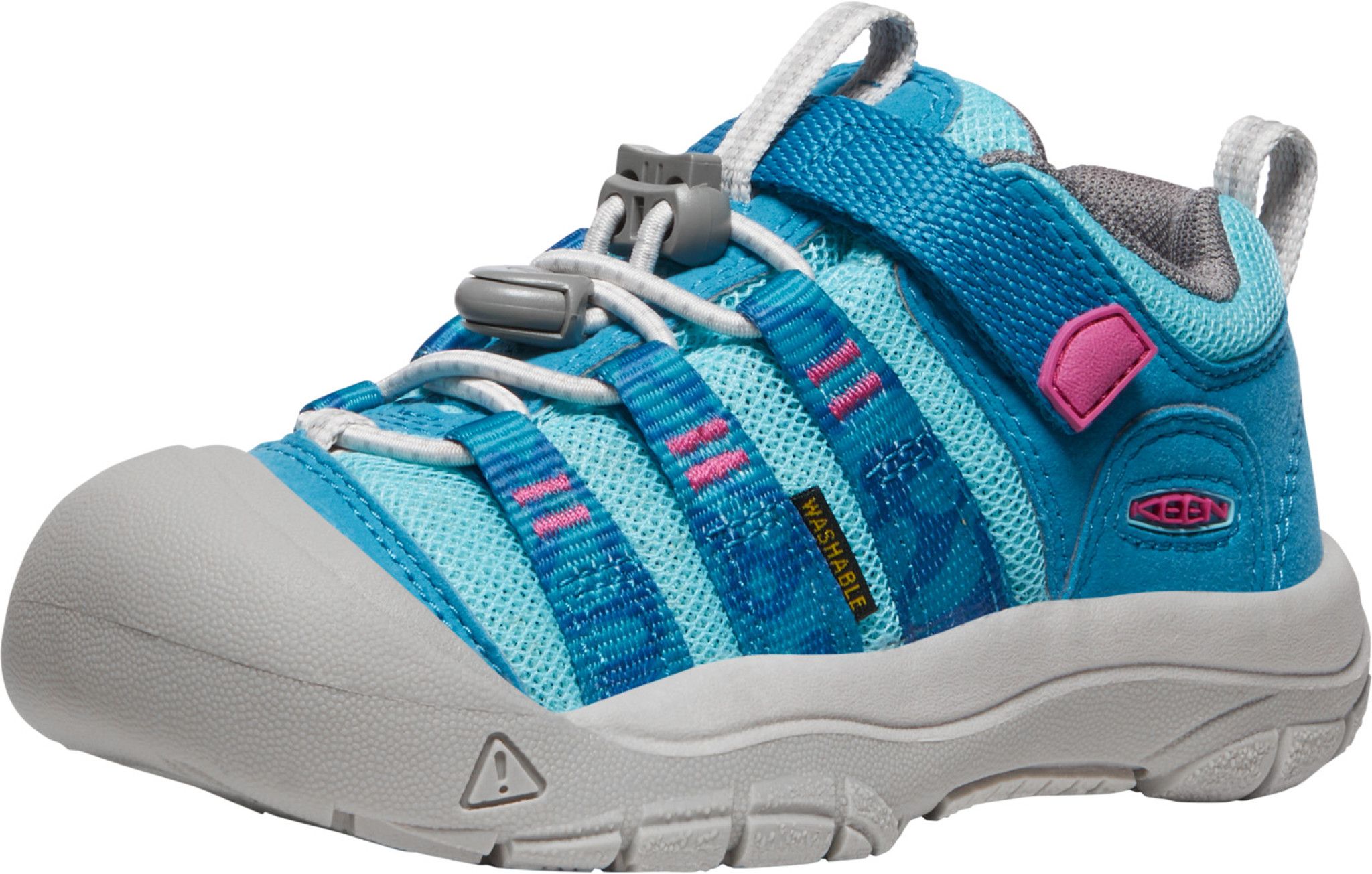 Keen Canada Outdoor Preschool Newport H2-C Sandals - Fjord Blue/Festival Fuchsia