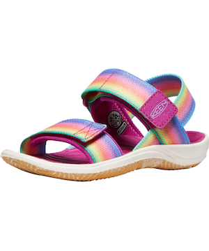 Keen Canada Outdoor Preschool Girls' Elle Backstrap-C Sandals - Rainbow/Festival Fuchsia