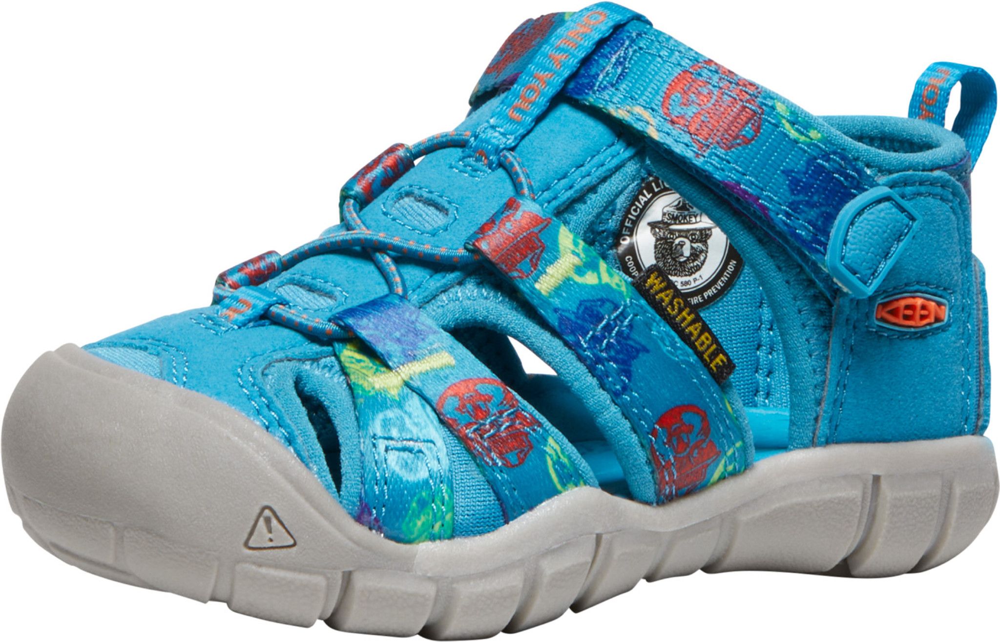 Keen Canada Outdoor Toddler Seacamp II CNX-T Sandals - Smokey Bear/Fjord Blue