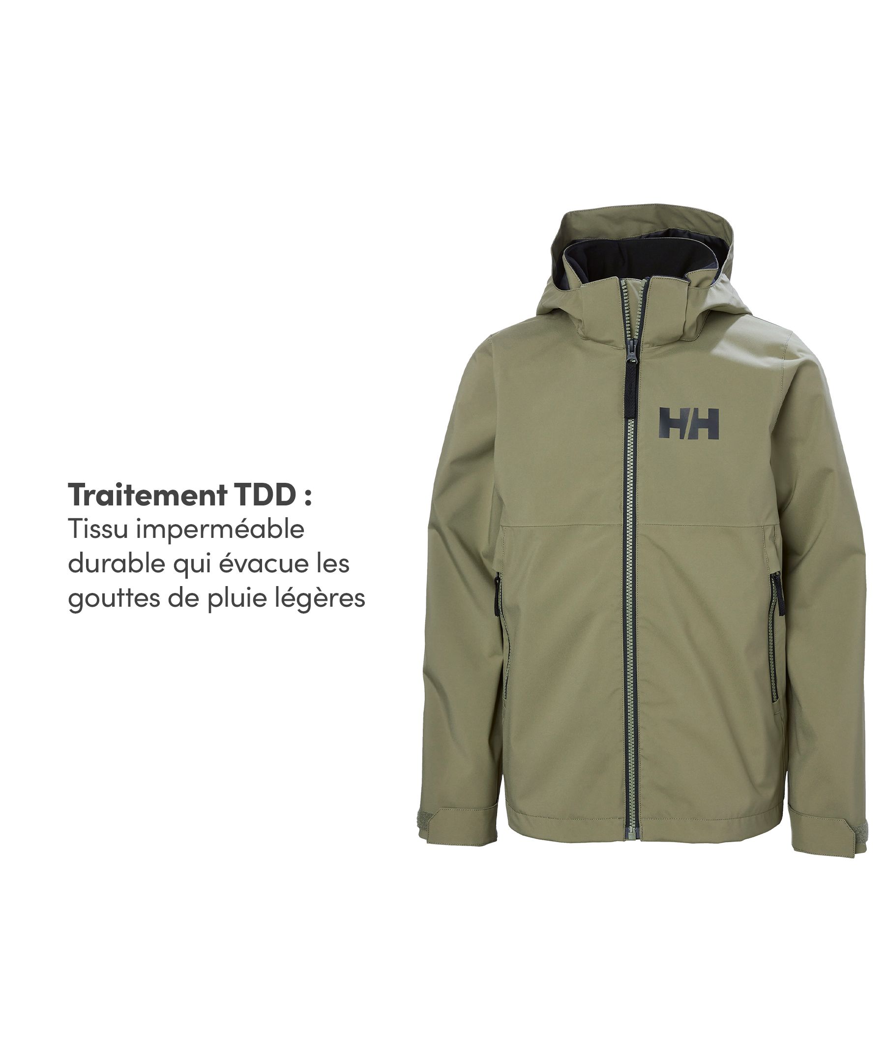 Veste imperméable hydrofuge unisexe pour enfants, Rigging, Helly Hansen