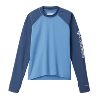 T-shirt unisexe pour enfants à manches longues et à protection solaire, Sandy Shores, Columbia Front_Flat