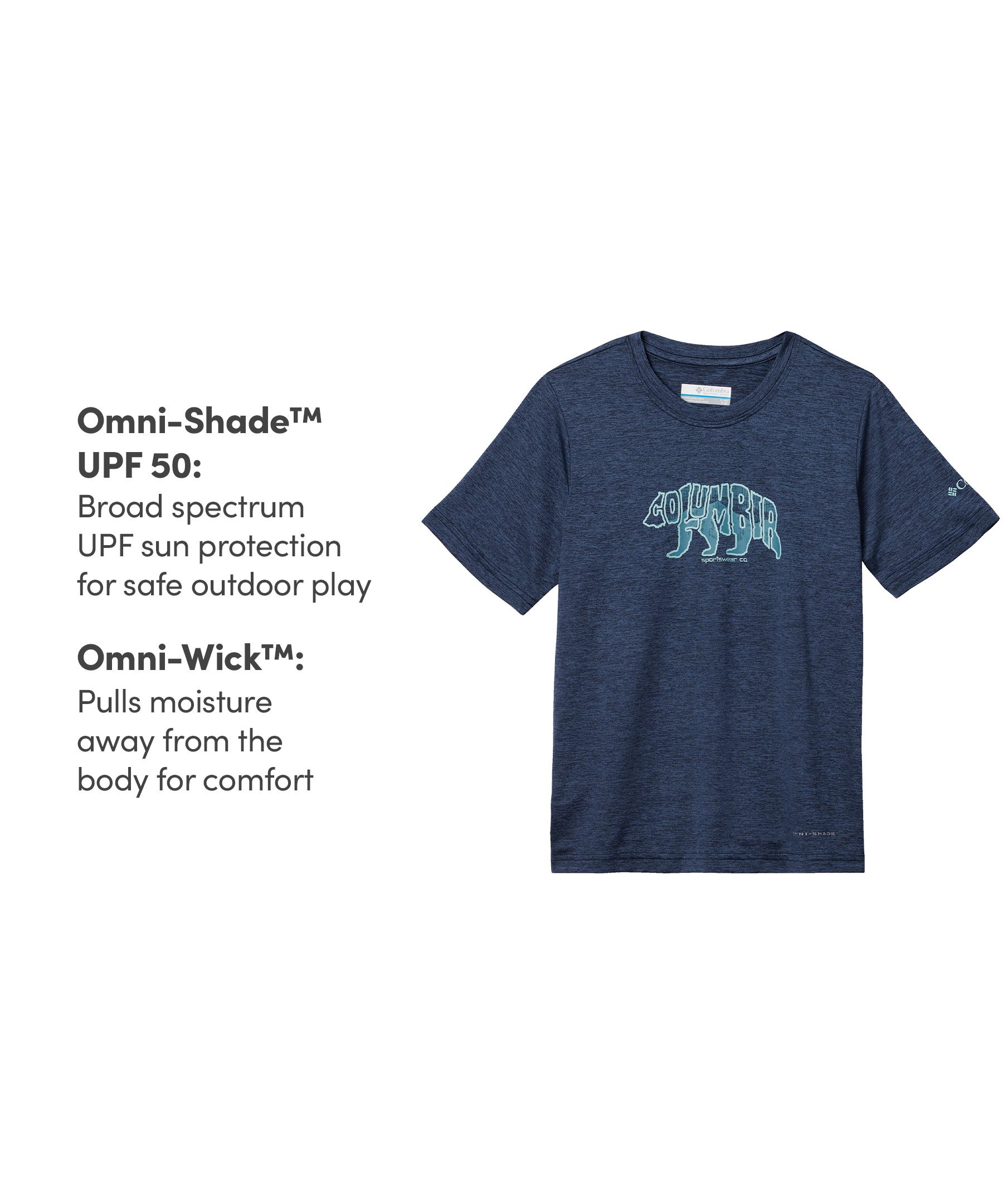 Columbia Youth Unisex Mount Echo Omni-Shade™ Graphic T Shirt