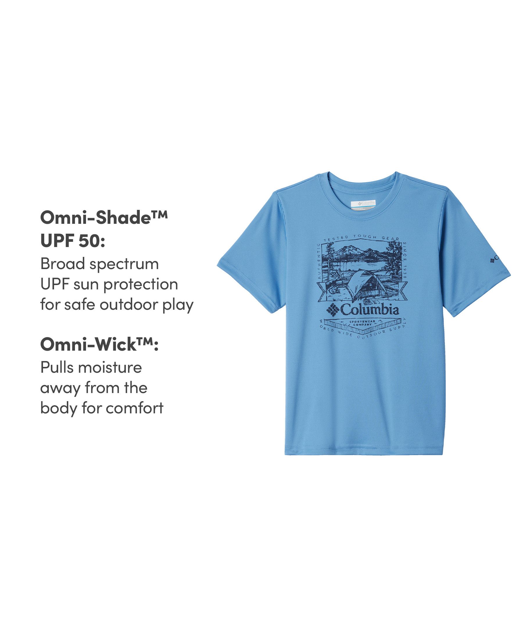 Columbia Kids' Unisex Valley Creek Short Sleeve Graphic T-Shirt