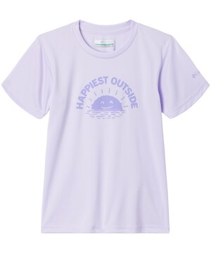 T-shirt graphique unisexe à manches courtes pour enfants, Fork Stream, Columbia