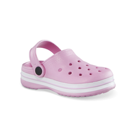 FarWest Unisex Toddler Eva Clogs with Strap Front_Three_Fourths_Angled_Right