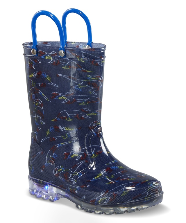 Bottes de pluie lumineuses unisexes pour tout-petits, WindRiver
