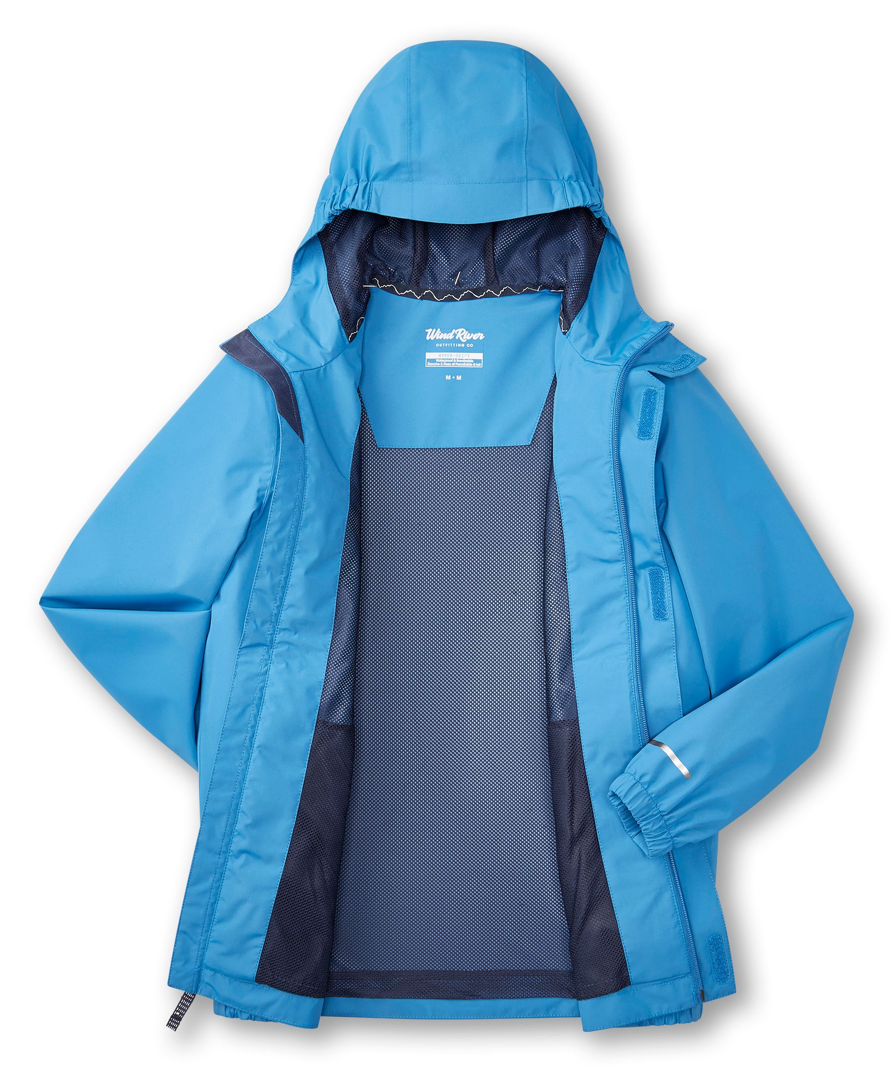 Veste imperméable unisexe à deux couches avec HD3 pour jeunes, Downpour, WindRiver