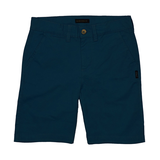 Short en sergé pour garçons, Silver Front_Flat