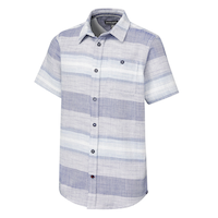 T-shirt unisexe rayé avec poche pour enfants, Silver Front_Three_Fourths_Angled_Left