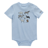 Maillot unisexe à manches courtes pour bébés, Carhartt Front_Flat