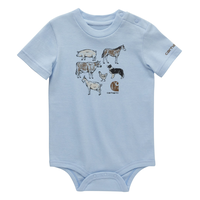 Maillot unisexe à manches courtes pour bébés, Carhartt Front_Flat