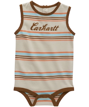Maillot débardeur à rayures unisexe pour enfants, Carhartt