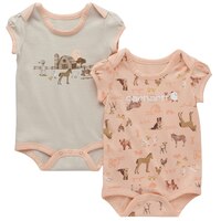 Ensemble de maillots à manches courtes avec imprimé de ferme unisexe pour enfants, Carhartt, paquet de 2 Front_Flat