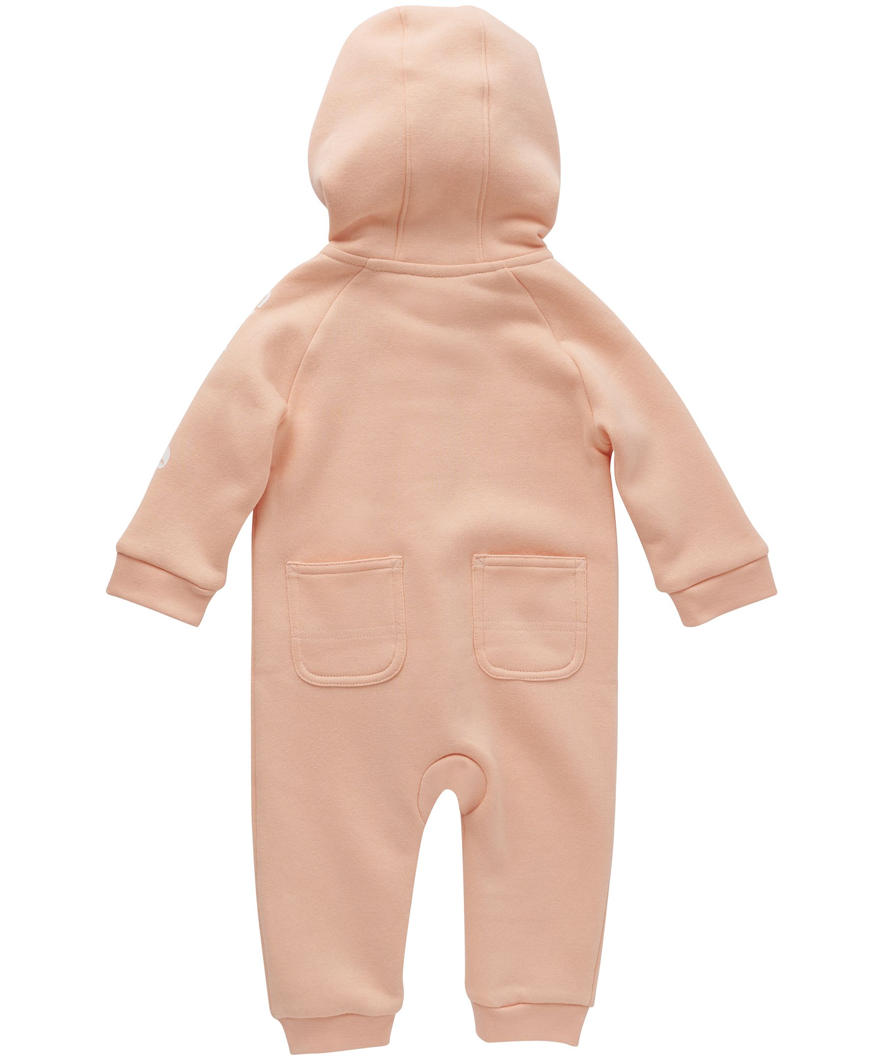 Combinaison à capuche unisexe à glissière sur le devant et à manches longues pour bébés, Carhartt